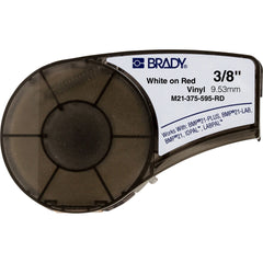 Brady M21-375-595-RD BRA Label Vinyl 0.375 in x 21ft