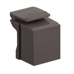 Leviton 41084-BB Blank QuickPort Insert, Brown-Pack of 10