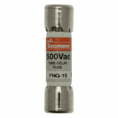 Eaton FNQ-15 Bussmann Tron Time Delay Midget Fuse, 15 A, 500 VAC, 10000 A Interrupt, Class: Supplemental