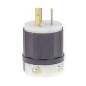 Leviton 4570-C Locking Plug 15 Amp 250 Volt NEMA L6-15P 2P 3W Industrial Grade Grounding