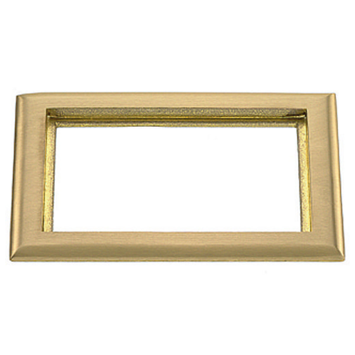 Hubbell SB3084 HUB 2 Gang Rectangular Brass Carpet Flange