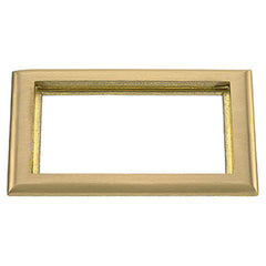 Hubbell SB3084 HUB 2 Gang Rectangular Brass Carpet Flange