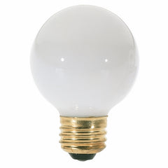 Satco S3828 Decorative Dimmable Globe Incandescent Lamp 40 W E26 Medium 40G18 1/2/W