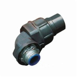 Robroy Industries PR5352 Plasti-Bond 1/2 Inch 40 Mil Gray PVC Ferrous Metal 90 Degrees Liquidtight Connector