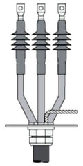 3M 7693-S-4-3-RJS Cold Shrink QT-III 3/C Termination Kit 3.3-25/28 kv