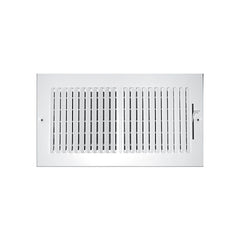 T A Industries Inc 102M12X06 Ceiling Register, 2-Way Stamped, 12 in x 6 in, Steel, White