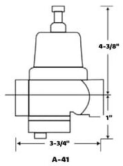 Cash Acme 23099-0012 3/4 FPT x FPT 200 PSI Iron Diaphragm Non-Potable Pressure Reducing Boiler Feed Valve