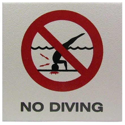 Inlays C621500 No Diving W/ International Symbol SR | C621500