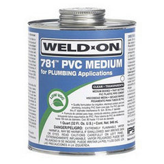 IPS 14006 Weld-On 781 PVC Medium-Bodied High-Strength Plumbing Solvent Cement 1 Quart