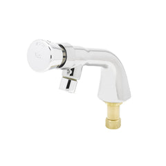 T&S Brass B-0805 Metering Faucet, Single Temperature, Push Button Cap, 1/2 NPT Male Shank