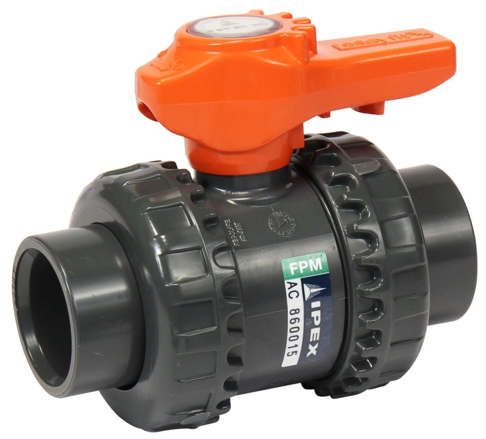 IPEX 353006 1 VXE True Union Ball Valve PVC FPM Socket/Thread Easyfit Xirtec-140