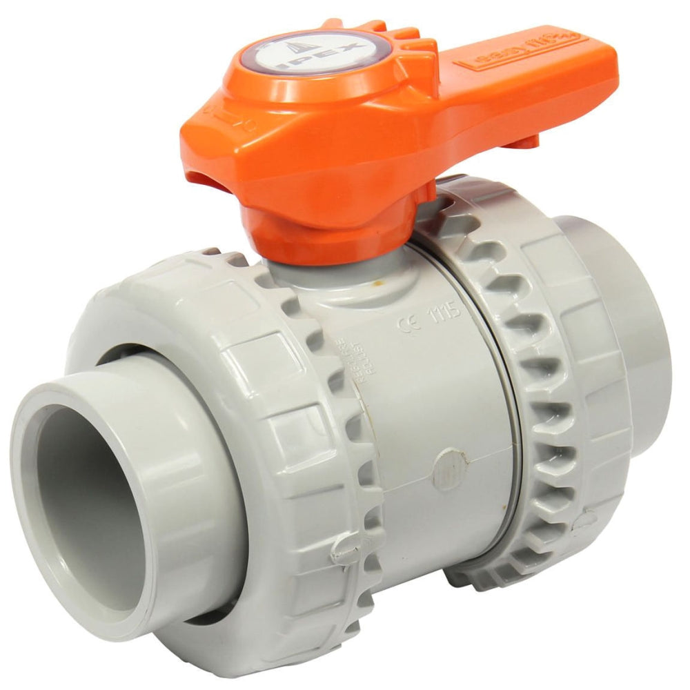 IPEX 353050 1-1/2 VXE True Union Ball Valve CPVC FPM Socket/Thread Easyfit Corzan