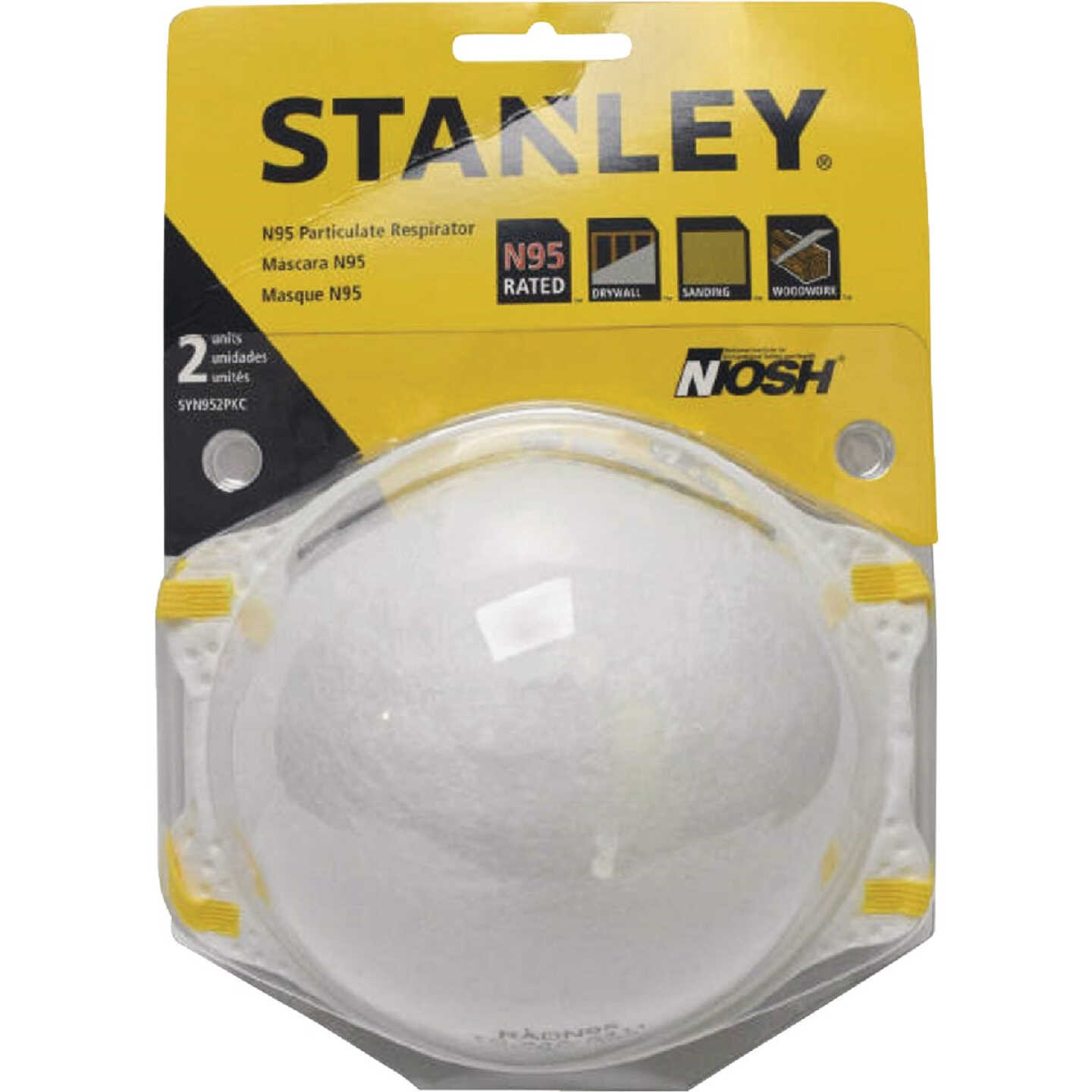 STANLEY Stanley SYN952PKC N95 Particulate Respirator 2-Pack