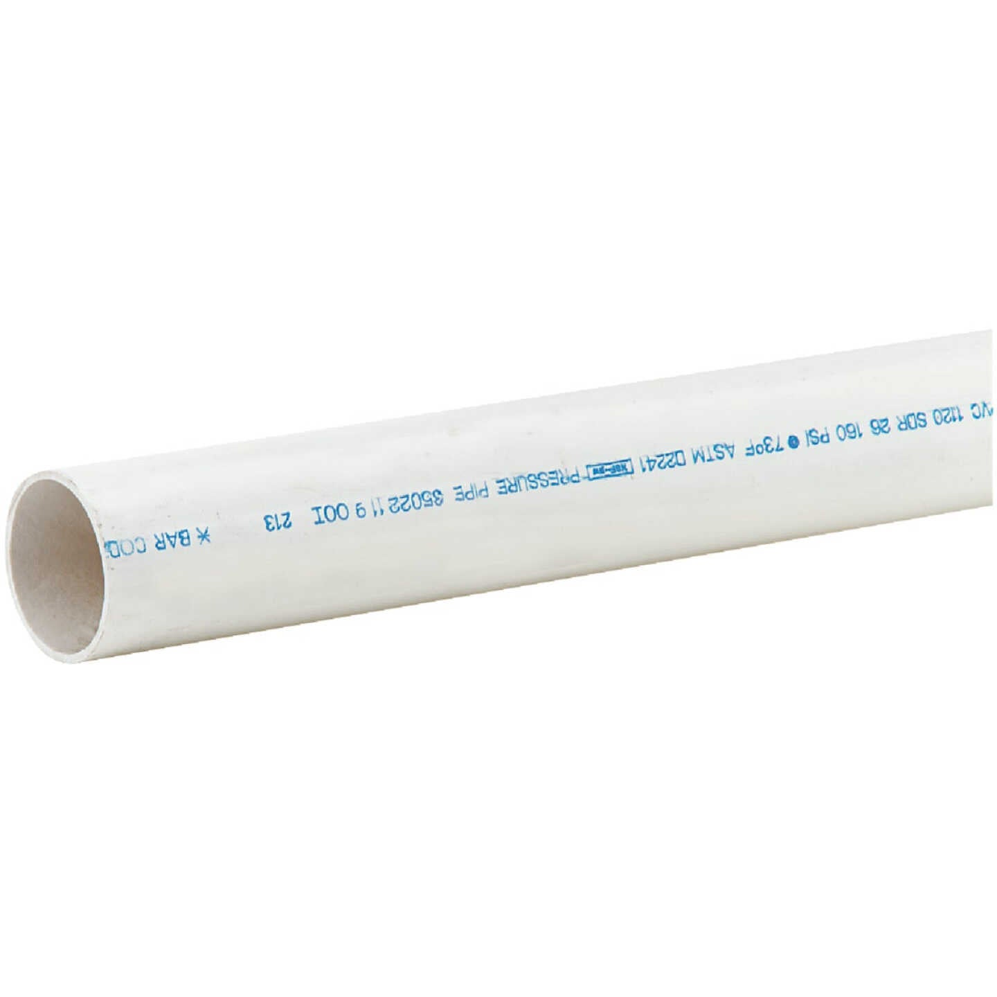 CHARLOTTE PIPE Charlotte Pipe PVC 16020 0600HC Cold Water PVC Pressure Pipe 2 in. x 10 ft. SDR 26