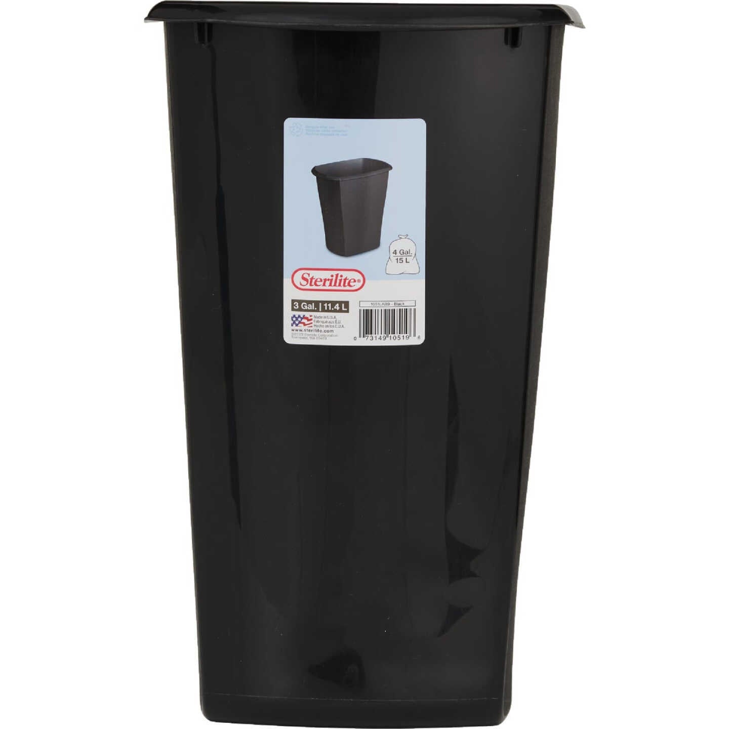 STERILITE Sterilite 10469008 3 Gallon Rectangular Wastebasket (3 Gal)