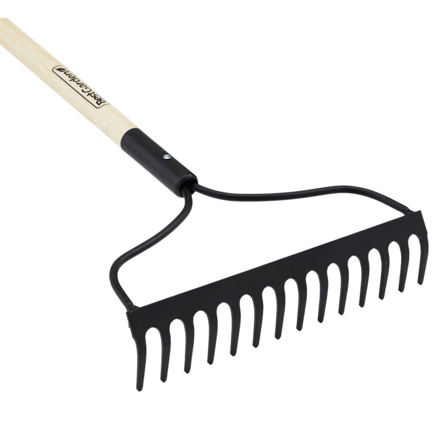 BEST GARDEN Best Garden 710662 14 In Steel Bow Garden Rake 54 In Overall