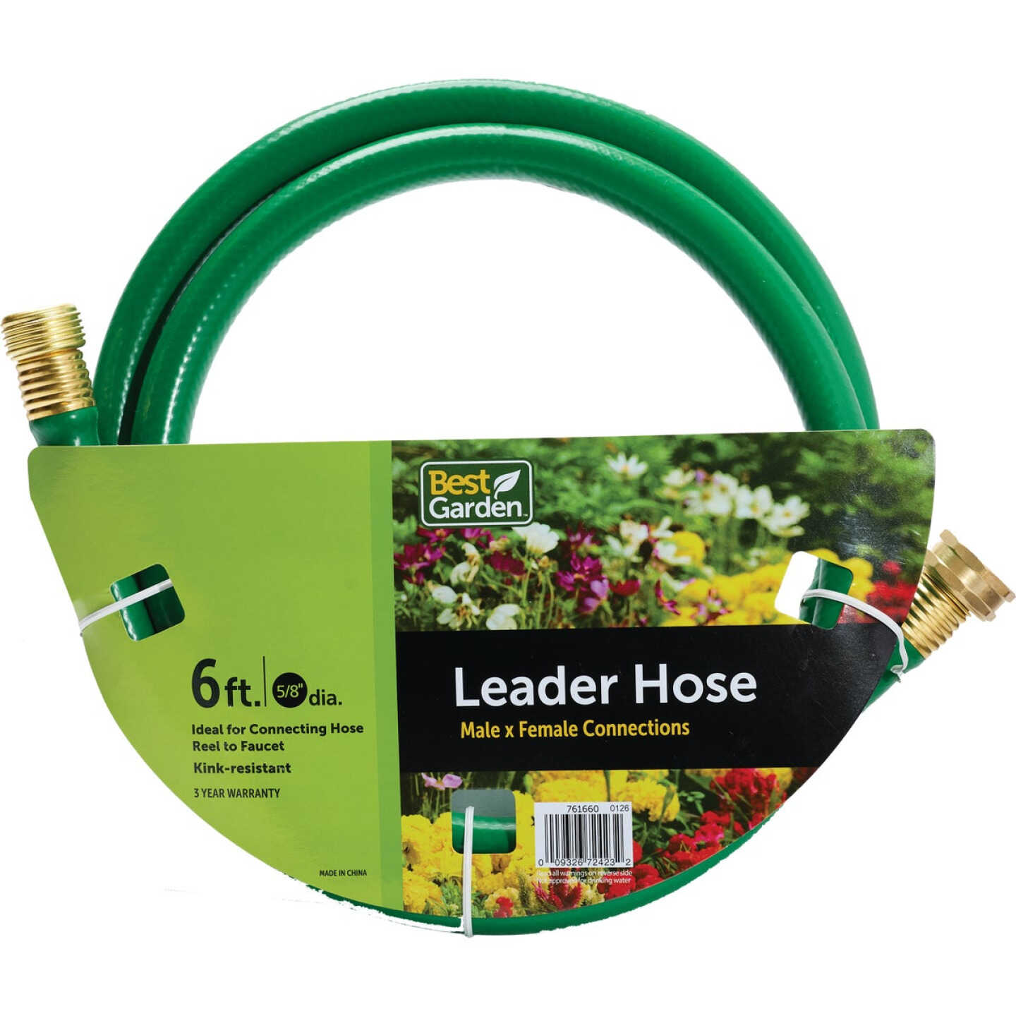 BEST GARDEN Best Garden 761660 5/8 in. Dia. x 6 ft Leader Hose (6 ft)