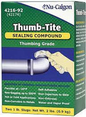 Nu-Calgon 4216-92 Thumb-Tite Self-Adhesive Sealing Compound 2 lb Box