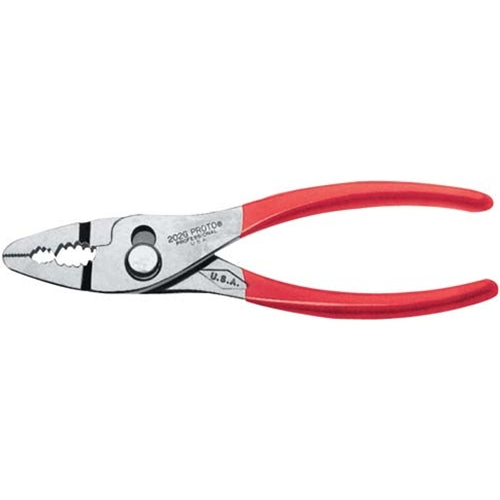 Proto J202G Slip-Joint Thin Nose Pliers w/ Grip - 6-11/16