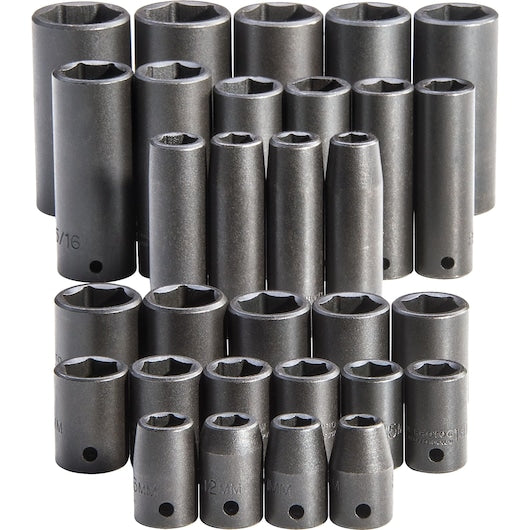 PROTO Proto J54215 1/2 in drive 30-piece impact socket set (1/2 in drive/30-piece) J54215