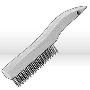 JAZ 80410 Hand Scratch Brush Shoe Handle 4 Rows Steel