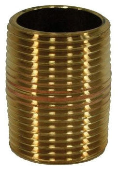 Jones Stephens N29000 2 X Close Red Brass Pipe Nipple