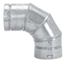 Selkirk 104230 LockTab 1 X 10 Gas Vent Elbow