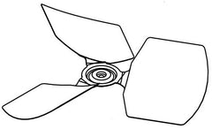 York S1-026-42445-000 Propeller Fan Blade 22 Inches 1/2 CW 25 Degree 2 Blades