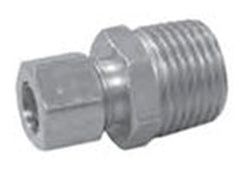 Jones Stephens C74060 Connector Fitting Male Reducing 1/4 Inch x 3/8 Inch Compression x Male Threaded