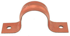 Jones Stephens H15050 1/2 in. 2-Hole Pipe Strap in Copper Clad