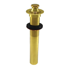 Jones Stephens P3500PB Polished Brass Lavatory Lift and Turn Drain Without Overflow