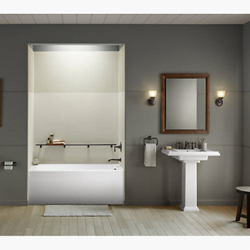 Kohler K-1956-LA-0 Underscore Bath 60 inch x 30 inch White