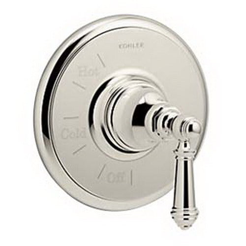 Kohler K-TS72767-4-SN Artifacts 1-Handle Traditional Theme Metal Valve Trim Vibrant Polished Nickel