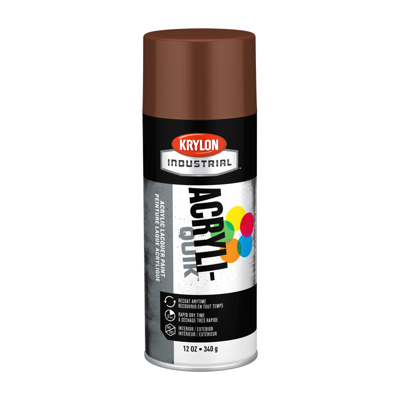 Krylon K02501  Industrial 5-Ball Int/Ext Leather Brown,16 oz