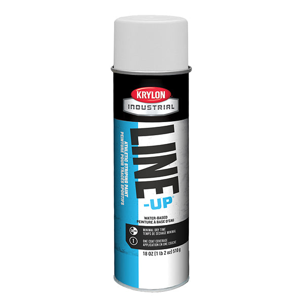 Krylon K08305 Line-Up Athletic Field Striping Paint 17 oz Aerosol Athletic White 6/Case