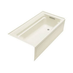 Kohler K-1125-RA-0 Archer Right Hand Drain Acrylic Rectangular Soaking Tub, 72 inch x 36 inch x 19 inch