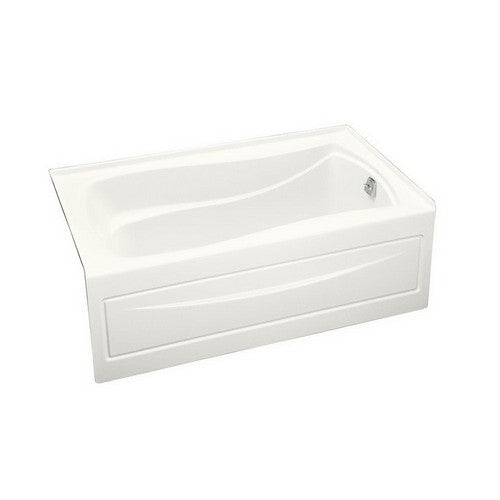 Kohler K-1242-RA-0 Mariposa 60 inch x 36 inch x 20 inch Acrylic Soaking Tub, Right Hand Drain, White