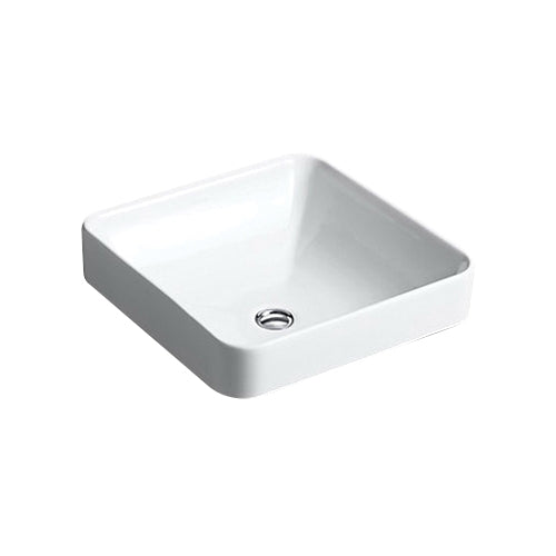 Kohler K-2661-0 Vox 16-1/4 inch L x 16-1/4 inch W x 6-3/4 inch D Vitreous China Counter Top Mount Vessel Bathroom Sink