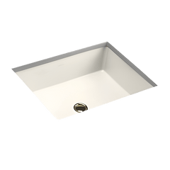 Kohler K-2882-96 Verticyl Under-Mount Vitreous China Rectangular Bathroom Sink, 19-13/16 inch x 15-5/8 inch, Biscuit