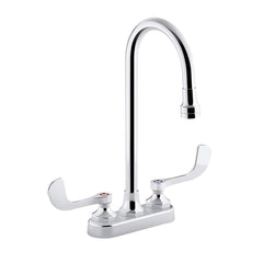 Kohler K-400T70-5ANA-CP Triton Bowe Bathroom Sink Faucet with 0.5 gpm, 1/2 inch Compression, 2 Wrist Blade Handles, 4 inch Centerset