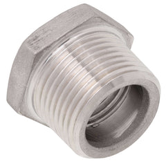 Merit Brass K414-1208 Hex Head Pipe Bushing, 3/4 x 1/2 in Nominal, MNPT x FNPT End Style, 150 lb, 304/304L Stainless Steel, Import