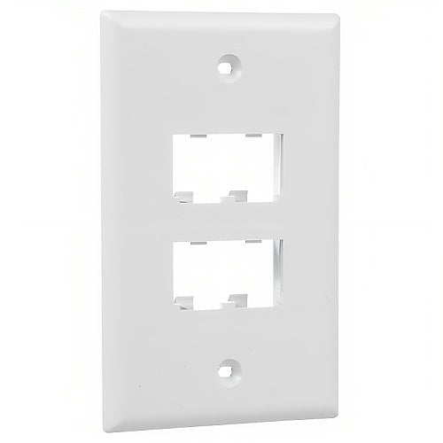 Panduit CFP4WH Mini-Com Classic Faceplate, 4-port, White