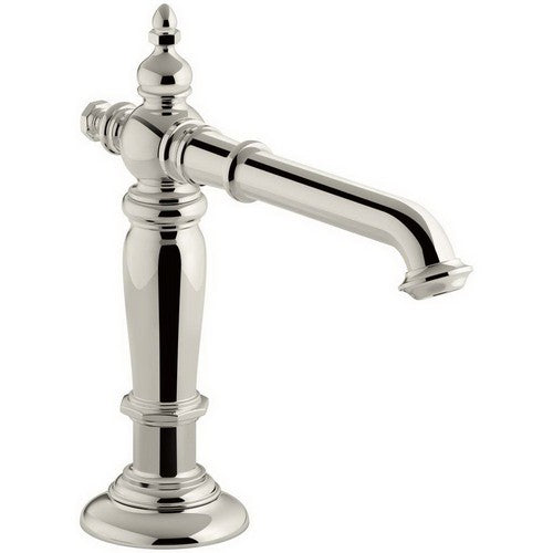 Kohler K-72760-SN Artifacts Widespread Bathroom Sink Spout With Column Design, 1.5 gpm, Vibrant Polished Nickel