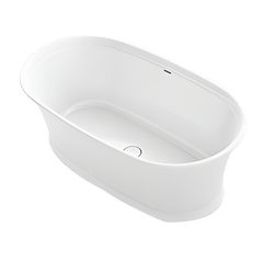 Kohler K-8333-0 Memoirs 66 inch L x 36 inch W x 23-3/4 inch D Cast Resin Bathtub, White