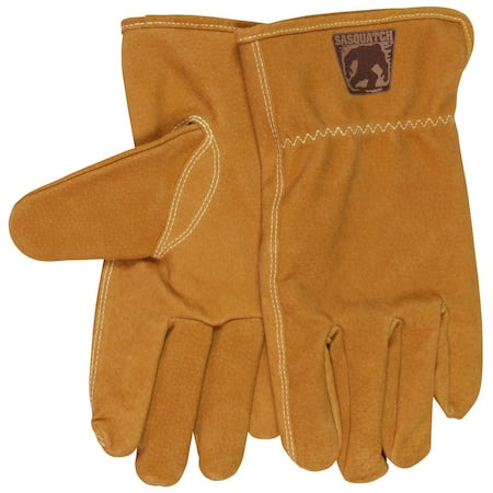 Mcr Safety 3430M Sasquatch Premium Leather Driver Work Gloves Medium Unlined Tan