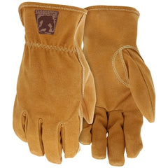 Mcr Safety 3430M Sasquatch Premium Leather Driver Work Gloves Medium Unlined Tan