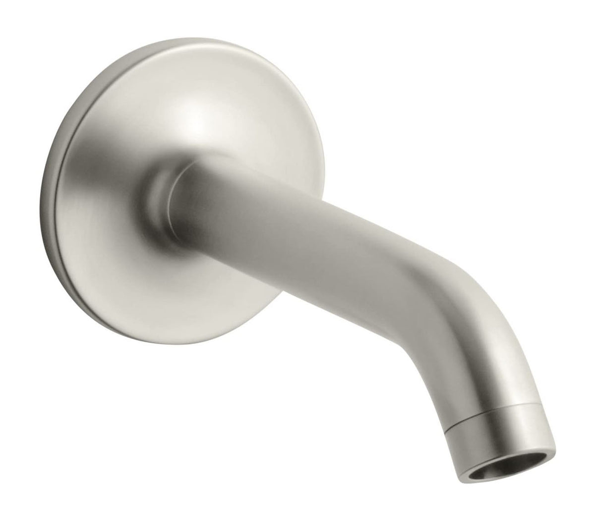 Kohler 087206772641 Purist Wall-mounted Non-diverter 35-degree Bathtub Spout Brushed Nickel