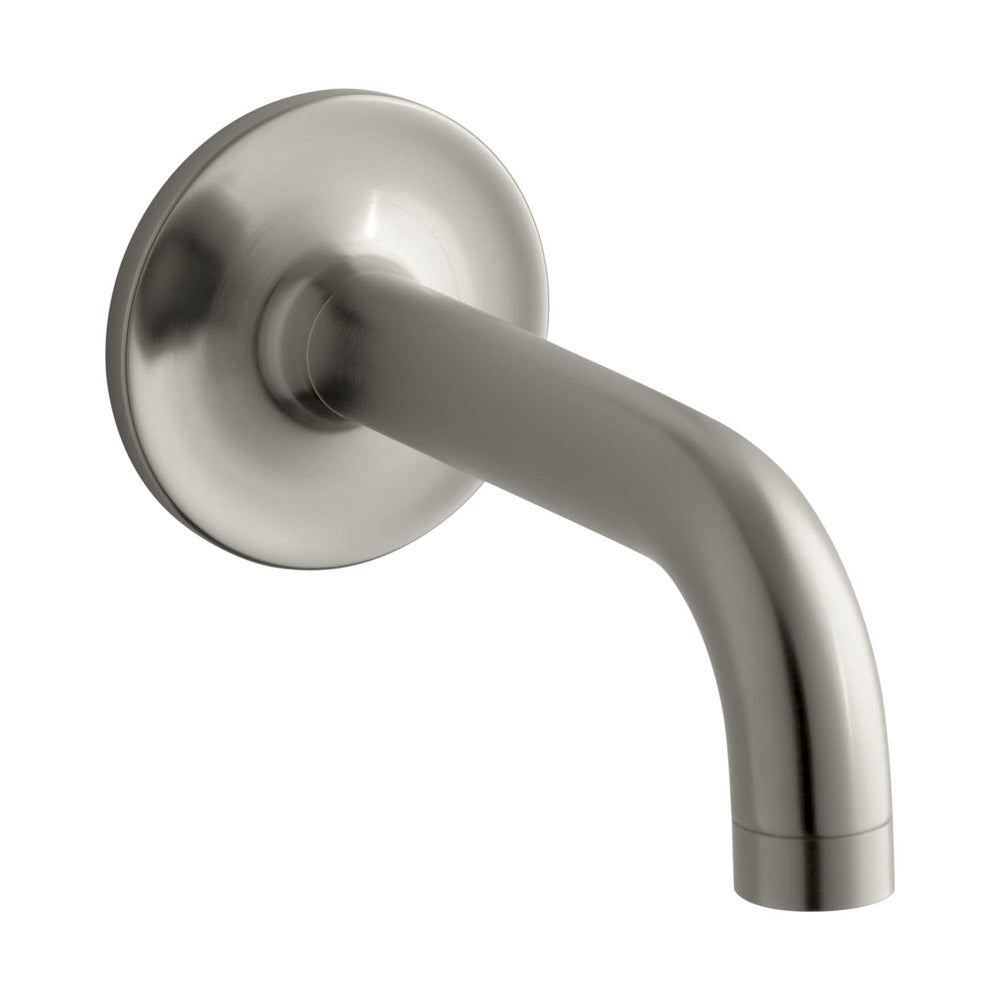 Kohler 087206772696 K-14427-BN Purist Wall-mounted Non-diverter 90-degree Bathtub Spout Brushed Nickel