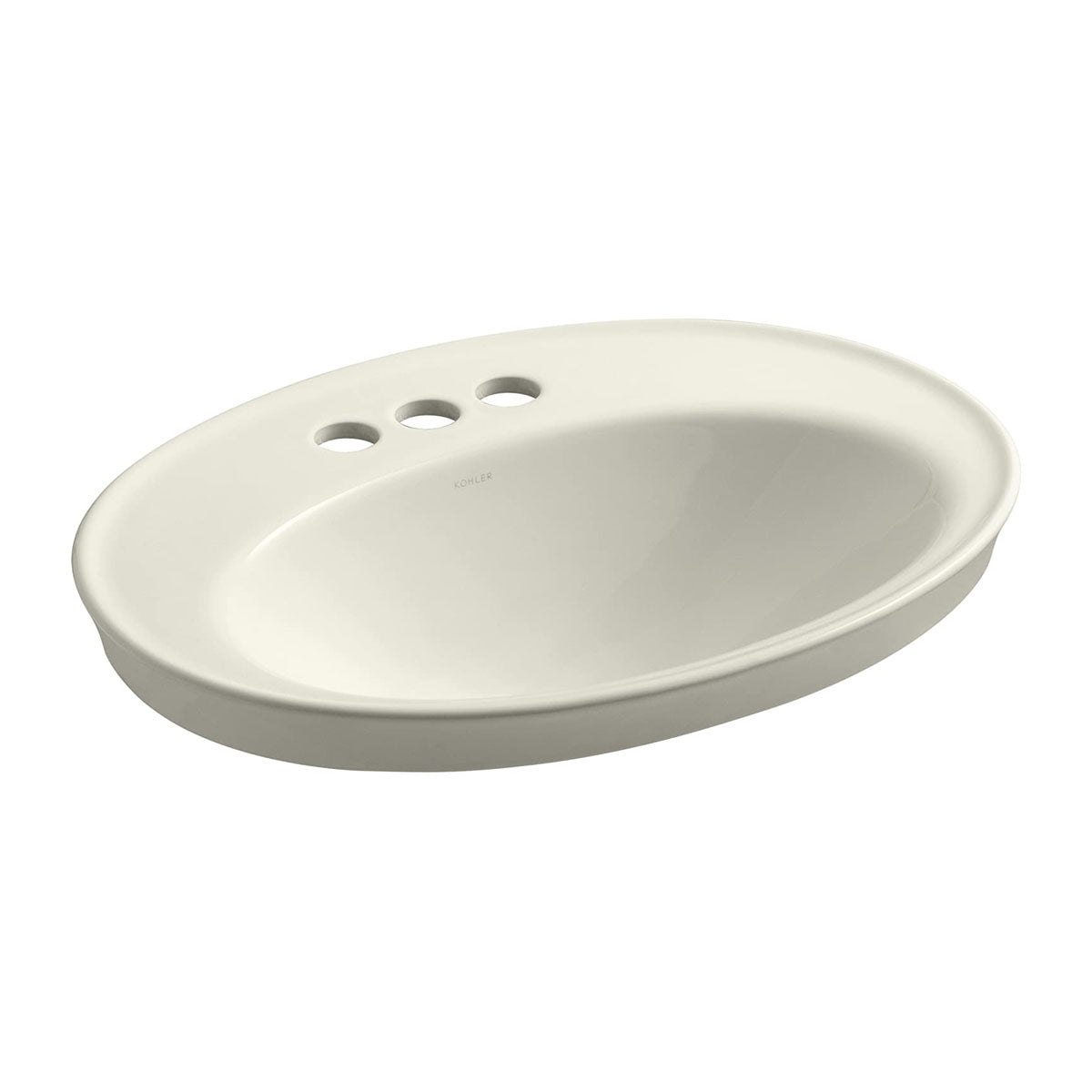 KOHLER 087206793608 K-2075-4-96 Serif Drop-in Bathroom Sink with 4 Cente