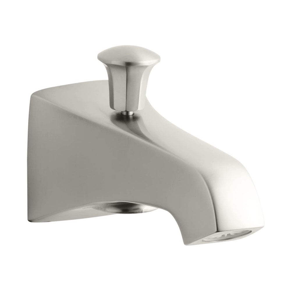 KOHLER 087206570742 K-496-BN Memoirs Stately Wall-Mount 6 Bath Spout with Diverter Brushed Nickel